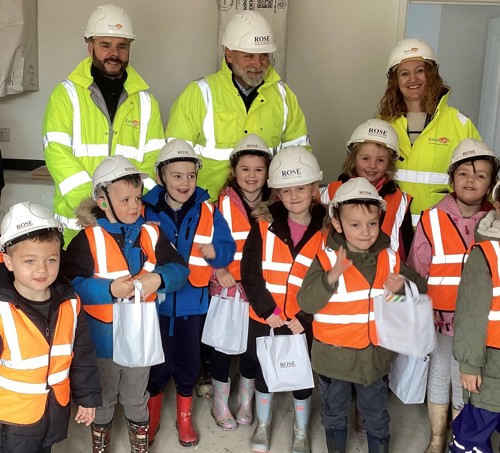 Eastlight and ROSE staff which children from Elmsett CofE Primary School