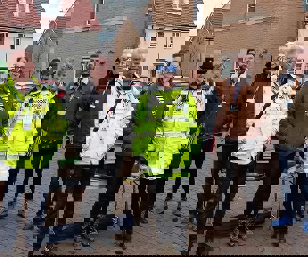 Eastlight Staff with local police officers